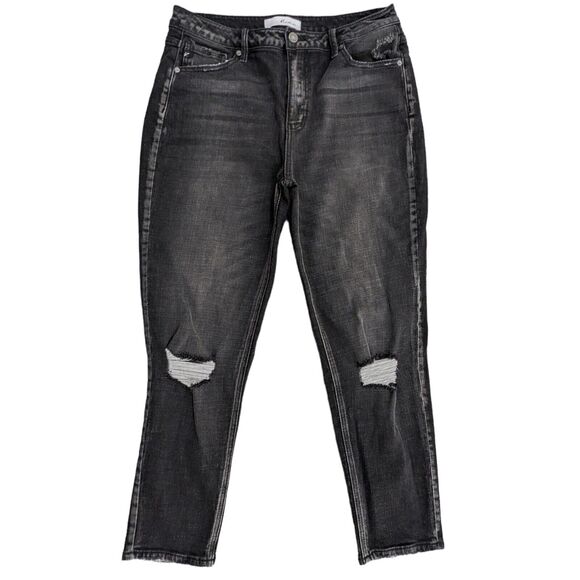 KanCan Skinny Leg Jeans Women‎ Size 13/30 Distressed Black Style# KC7133BK - Picture 1 of 14